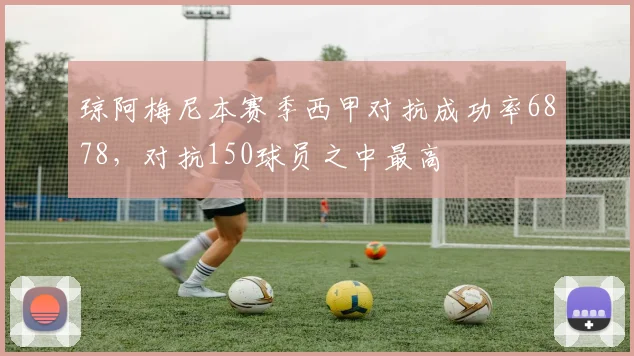 琼阿梅尼本赛季西甲对抗成功率6878，对抗150球员之中最高
